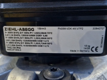 Ventilator axial de aspiratie Ziehl FN056-VDK.4M.V7P2